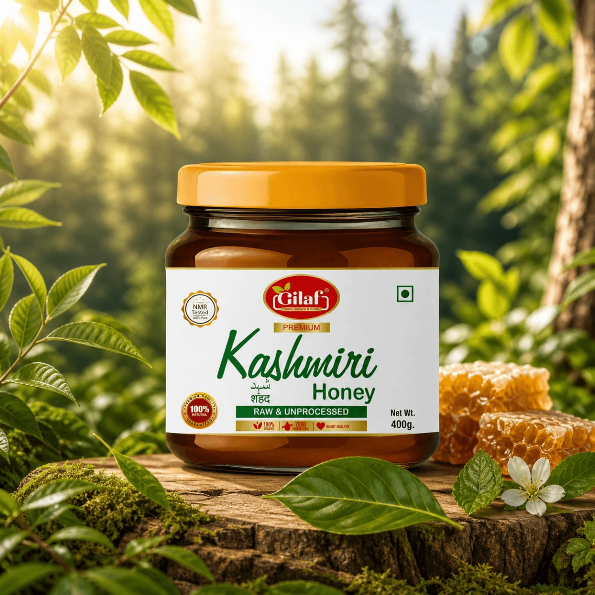 Pure Kashmiri Honey 400g   خالص کشمیری شہد 400 گرام — image 1
