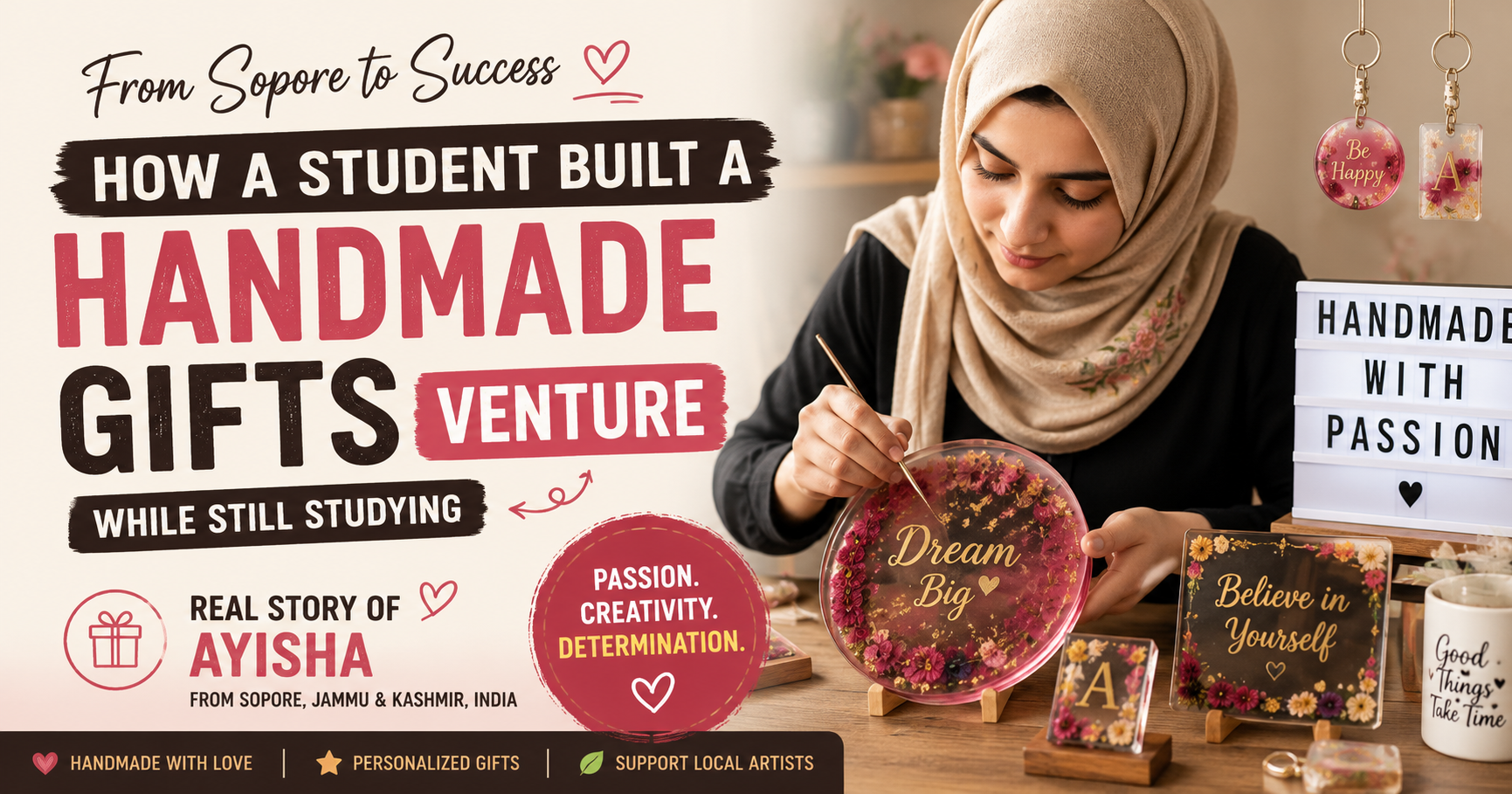 Handmade Gifts India: How Ayisha From Sopore Built a Venture While Studying